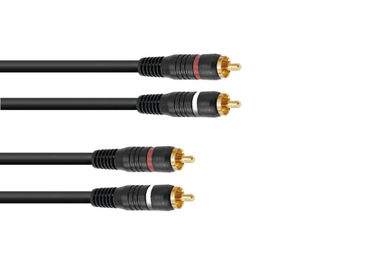 Omnitronic Cinch Kabel 2x2 0,6m
