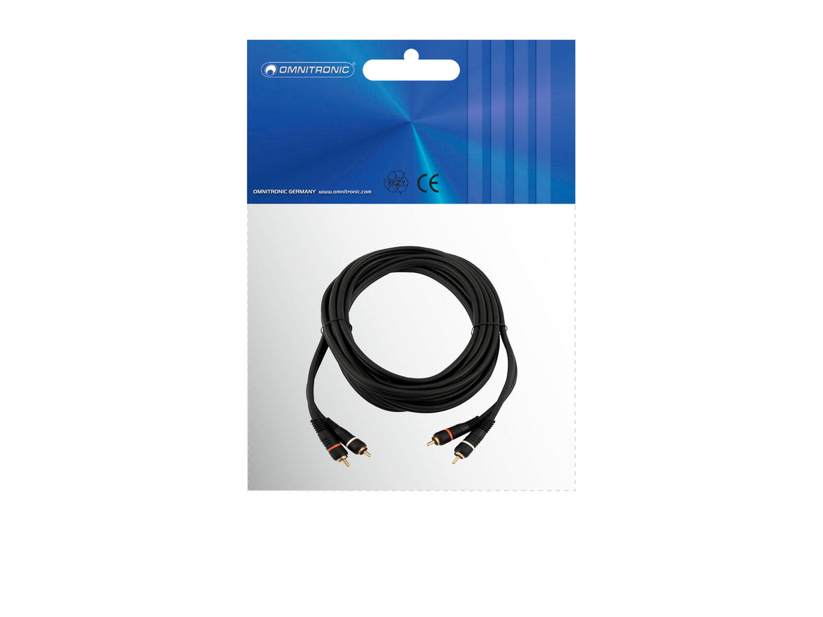 Omnitronic Cinch Kabel 2x2 3m – Ansicht 3