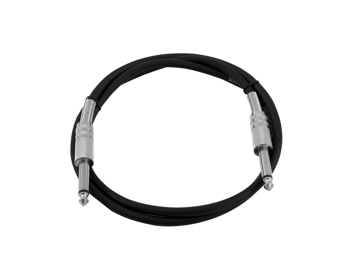 Omnitronic Klinkenkabel 6,3 mono 1m sw – Ansicht 2