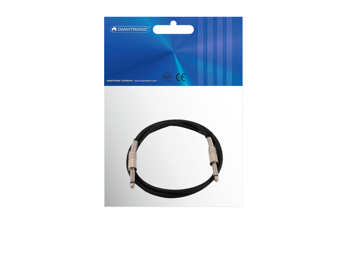 Omnitronic Klinkenkabel 6,3 mono 1,5m sw – Ansicht 3