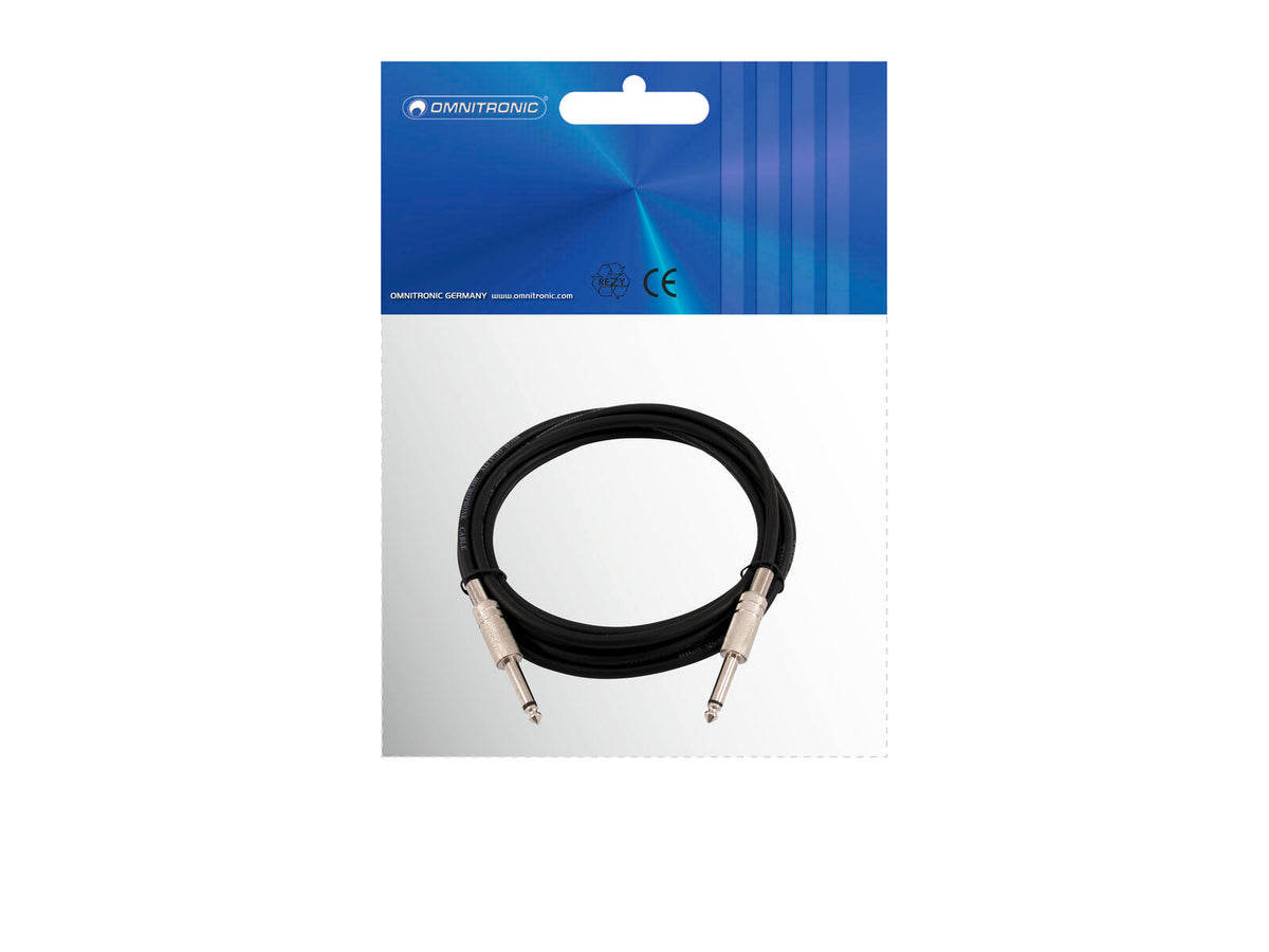 Omnitronic Klinkenkabel 6,3 mono 6m sw – Ansicht 3