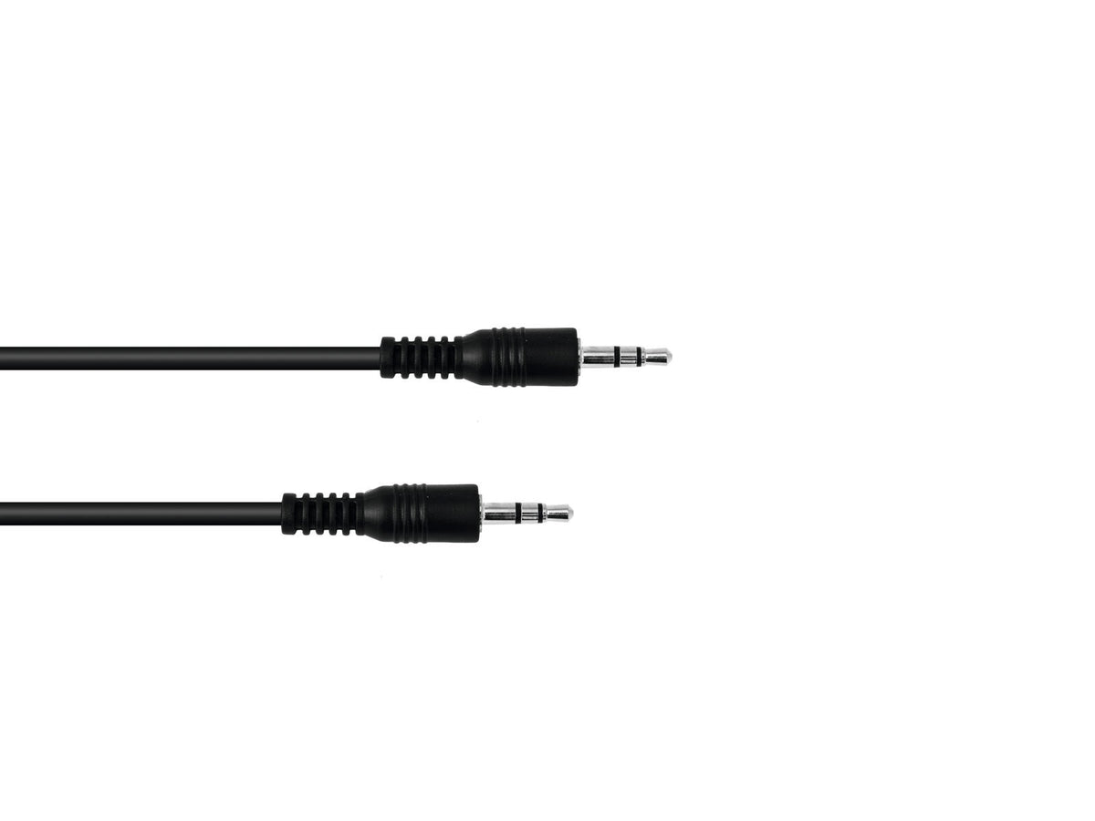 Omnitronic Klinkenkabel 3,5 stereo 3m sw