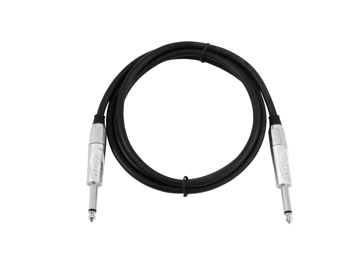 Omnitronic Klinkenkabel 6,3 mono 1m sw ROAD – Ansicht 2