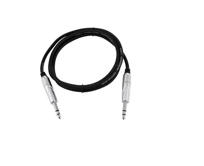 Omnitronic Klinkenkabel 6,3 stereo 1m sw ROAD – Ansicht 2