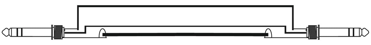 Omnitronic Klinkenkabel 6,3 stereo 1m sw ROAD – Ansicht 5