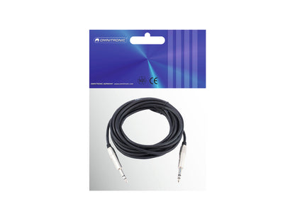 Omnitronic Klinkenkabel 6,3 stereo 6m sw ROAD – Ansicht 3