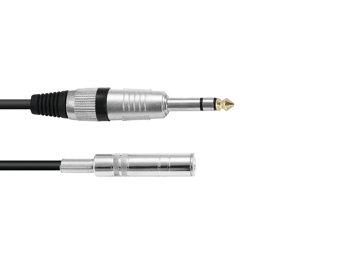 Omnitronic Klinkenverlängerung 6,3 stereo 3m sw