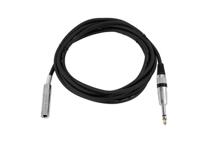 Omnitronic Klinkenverlängerung 6,3 stereo 3m sw – Ansicht 2