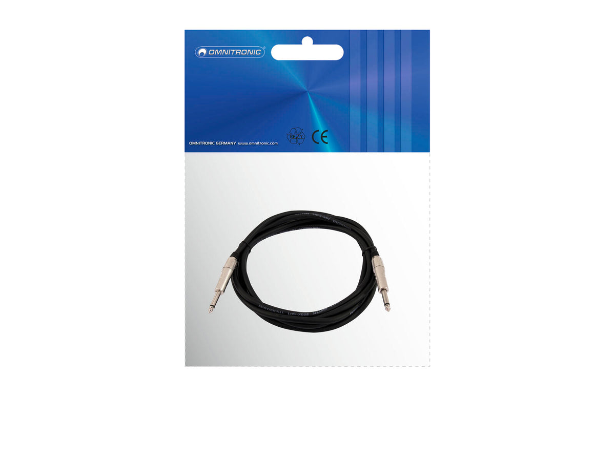 Omnitronic Lautsprecherkabel Klinke 2x1,5 1,5m sw – Ansicht 3
