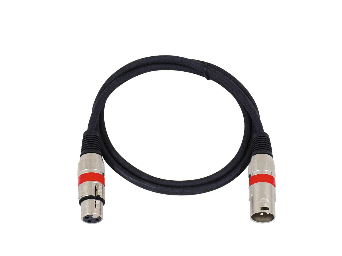 Omnitronic XLR Kabel 3pol 1m sw/rt – Ansicht 2