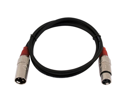 Omnitronic XLR Kabel 3pol 1,5m sw/rt – Ansicht 2