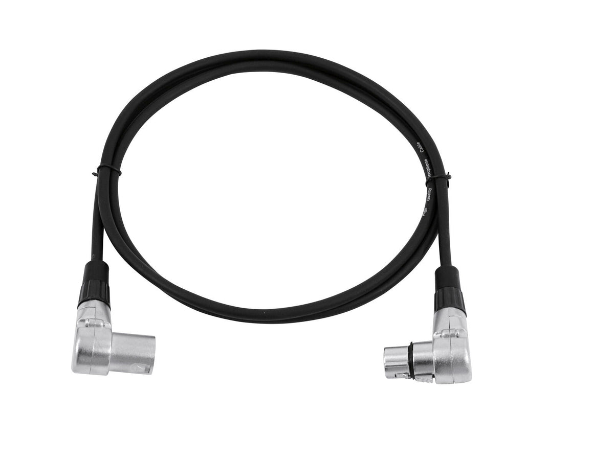 Omnitronic XLR Kabel 3pol 1,5m 90° sw – Ansicht 2