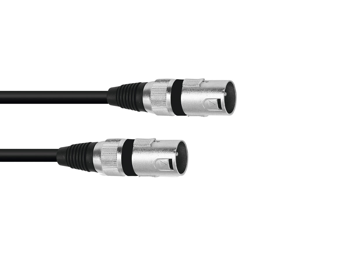 Omnitronic Adapterkabel XLR(M)/XLR(M) 0,2m sw