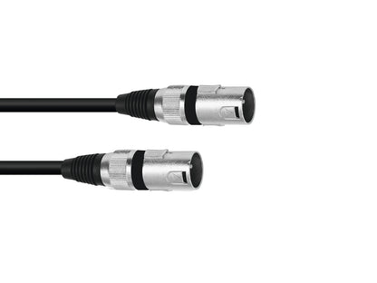 Omnitronic Adapterkabel XLR(M)/XLR(M) 0,2m sw