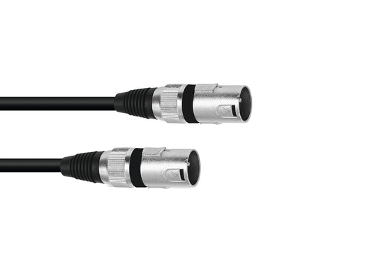 Omnitronic Adapterkabel XLR(M)/XLR(M) 0,2m sw