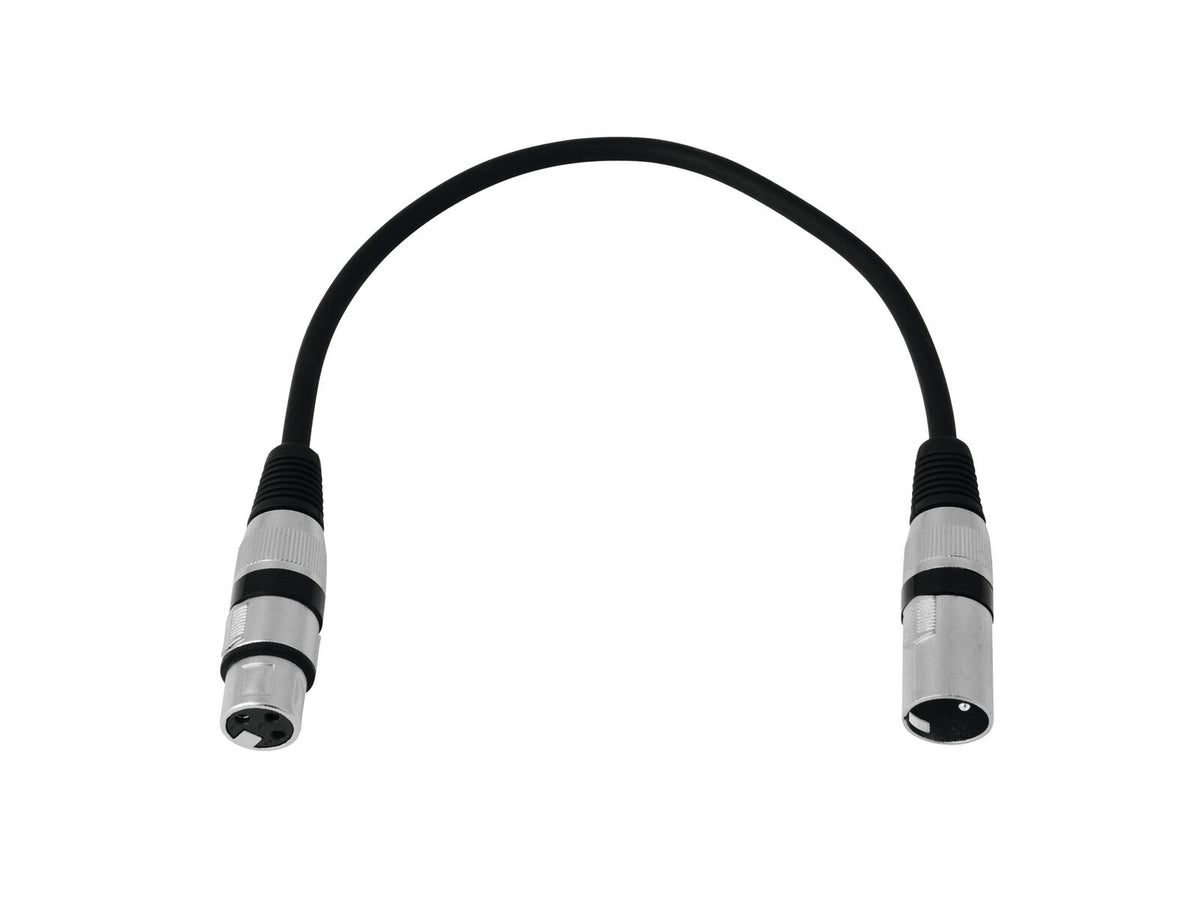 Omnitronic XLR Kabel 3pol 0,2m sw – Ansicht 2