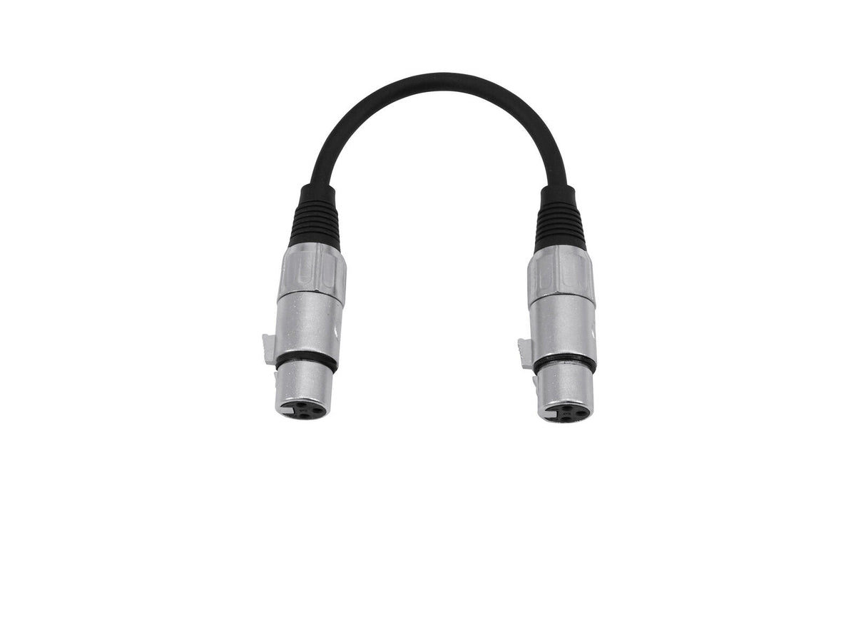 Omnitronic Adapterkabel XLR(F)/XLR(F) 0,2m sw – Ansicht 2