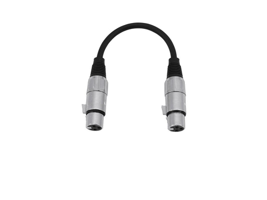 Omnitronic Adapterkabel XLR(F)/XLR(F) 0,2m sw – Ansicht 2