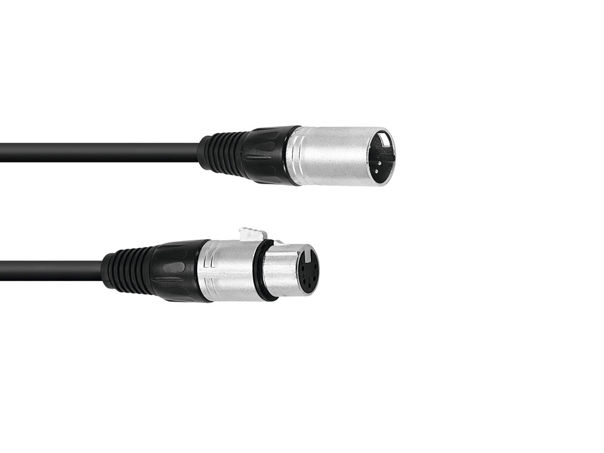Omnitronic XLR Kabel 5pol 1,5m sw