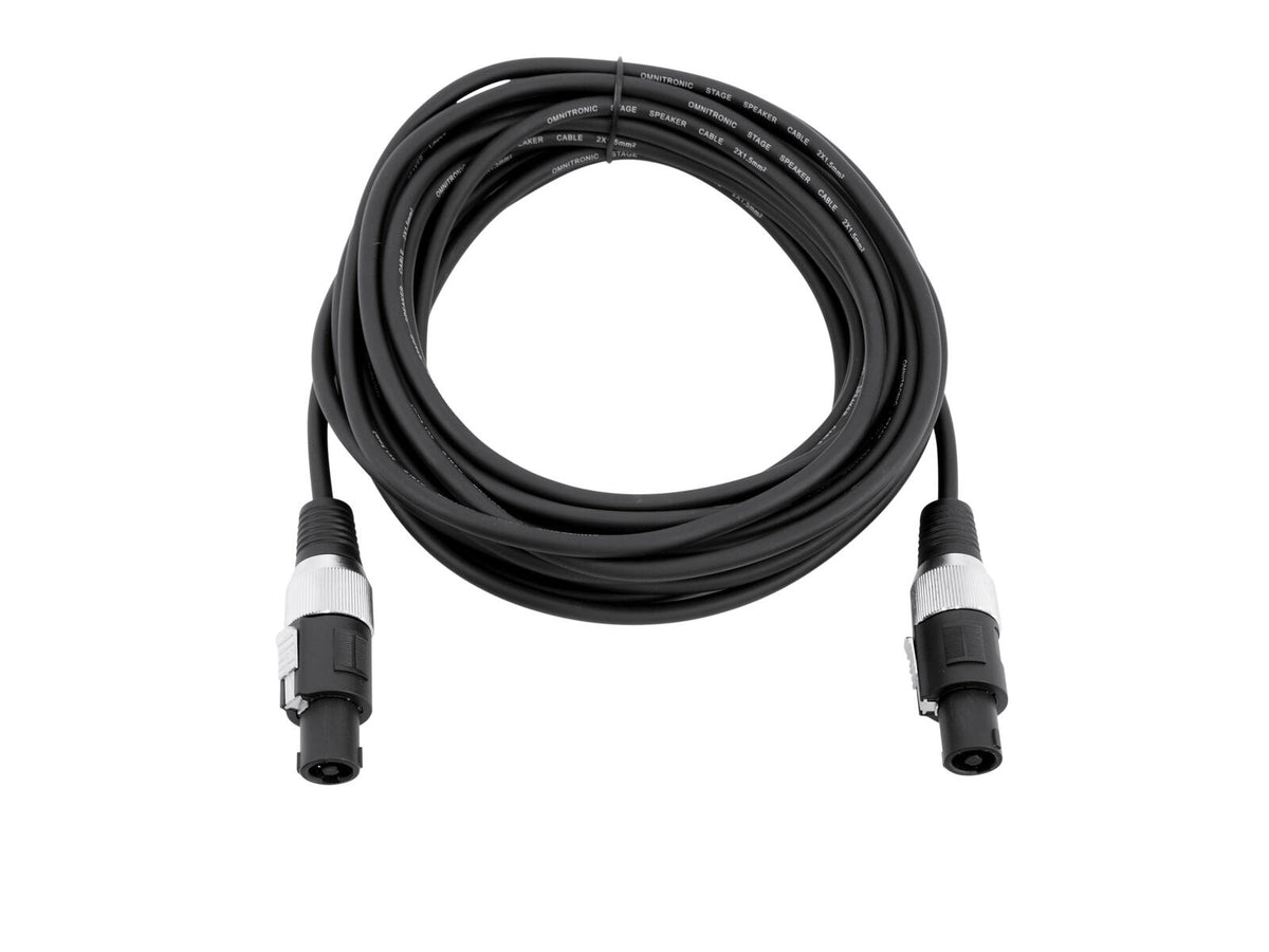 Omnitronic Lautsprecherkabel SPEAKER 2x1,5 10m schwarz – Ansicht 2