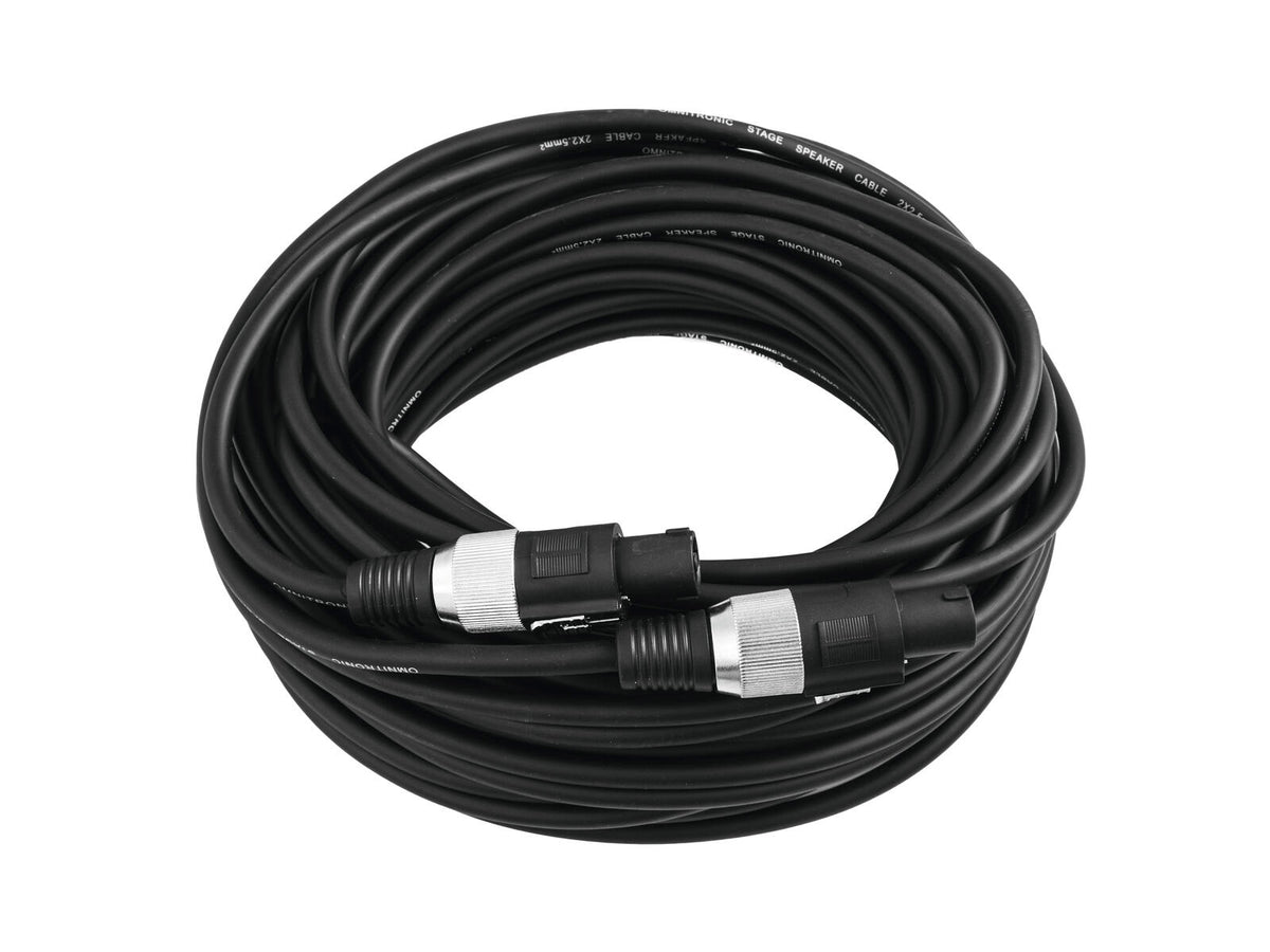 Omnitronic Lautsprecherkabel SPEAKER 2x2,5 20m schwarz – Ansicht 2