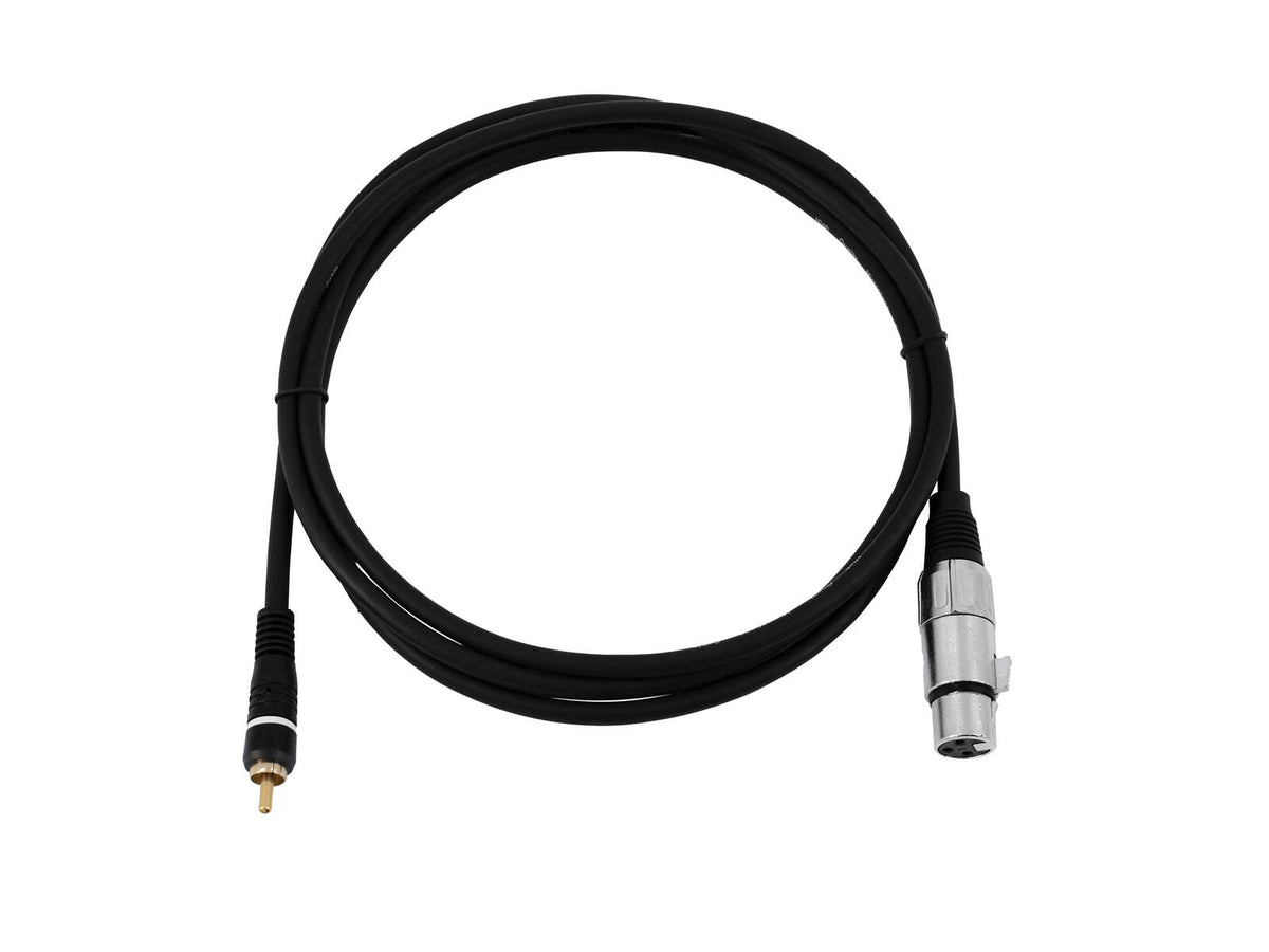 Omnitronic Adapterkabel Cinch/XLR(F) 2m sw – Ansicht 2