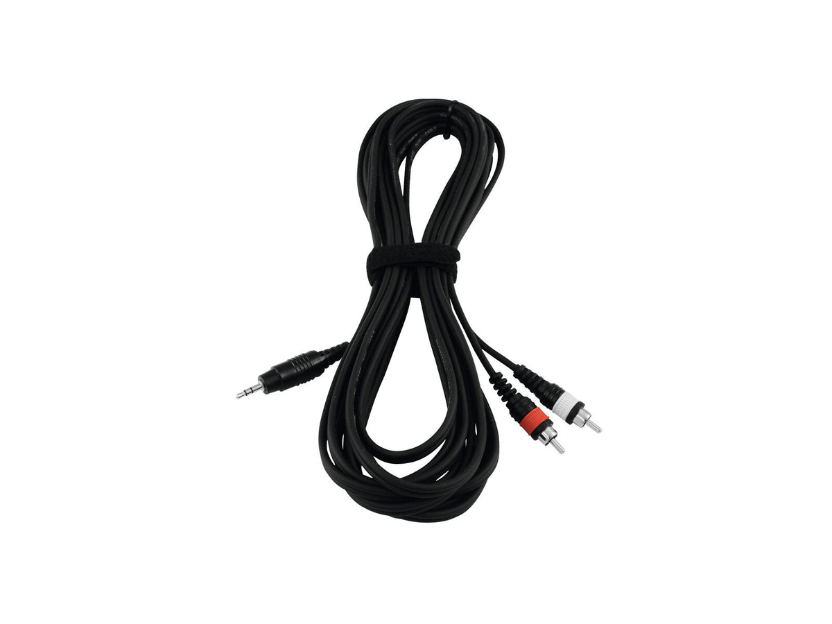Omnitronic Adapterkabel 3,5 Klinke/2xCinch 6m sw – Ansicht 3