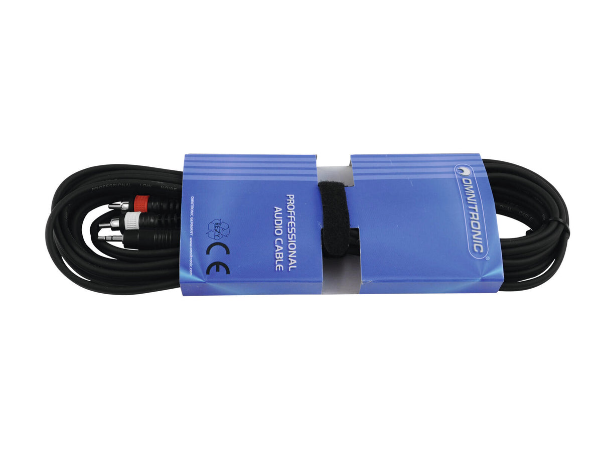Omnitronic Adapterkabel 3,5 Klinke/2xCinch 6m sw – Ansicht 4
