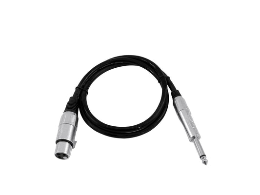 Omnitronic Adapterkabel XLR(F)/Klinke mono 0,9m sw – Ansicht 2