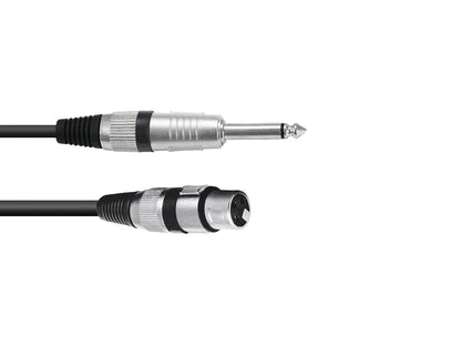 Omnitronic Adapterkabel XLR(F)/Klinke mono 2m sw