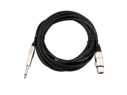 Omnitronic Adapterkabel XLR(F)/Klinke mono 2m sw – Ansicht 2