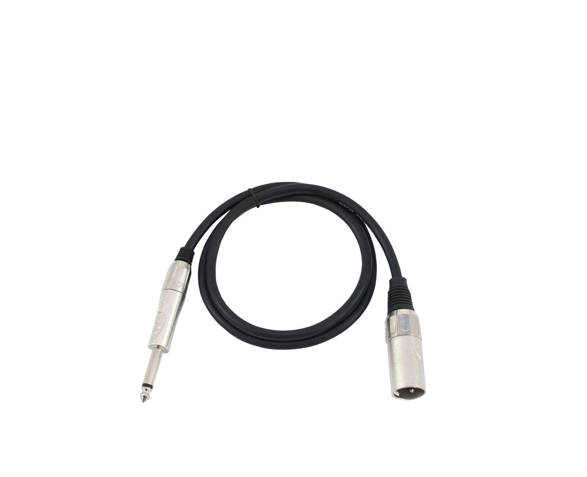 Omnitronic Adapterkabel XLR(M)/Klinke mono 0,9m sw – Ansicht 2