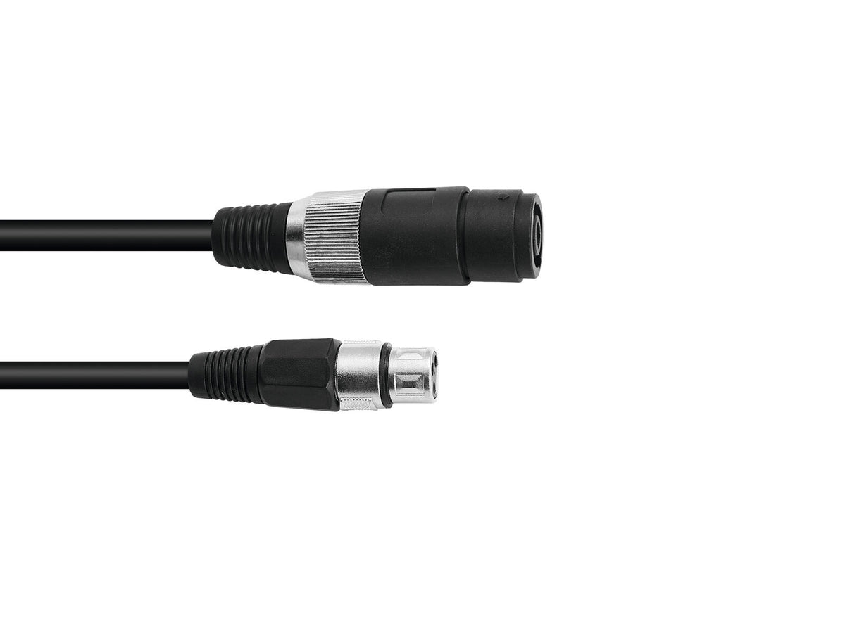 Omnitronic Adapterkabel Speaker(F)/XLR(F) 1m sw