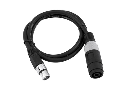 Omnitronic Adapterkabel Speaker(F)/XLR(F) 1m sw – Ansicht 2