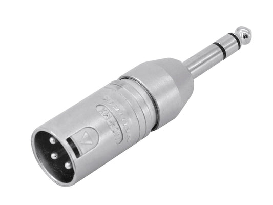 Neutrik Adapter XLR(M)/6,35 Klinke stereo NA3MP