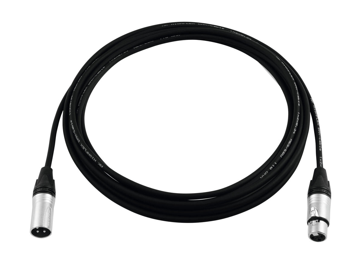 PSSO DMX Kabel XLR 3pol 3m sw Neutrik – Ansicht 2