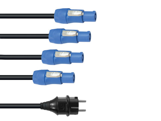 Eurolite P-Con Netzkabel 1-4, 3x2,5mm²