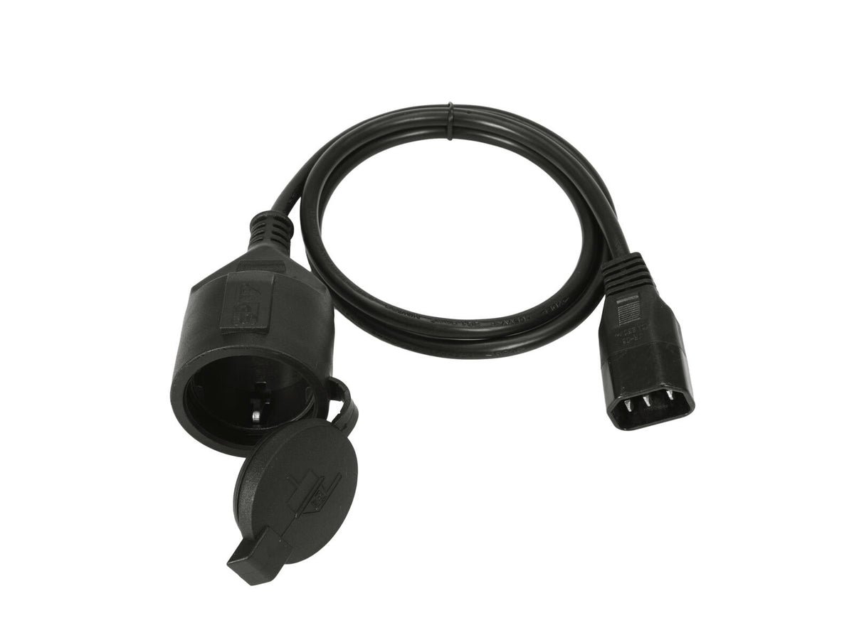 Omnitronic Adapterkabel Kaltgeräte/Schutzkontakt 1m – Ansicht 2