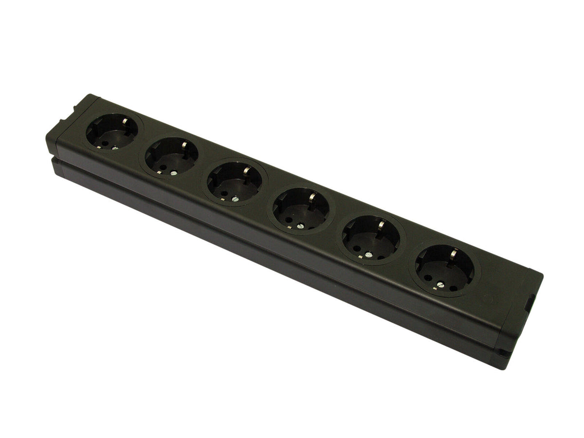 Eurolite Steckdosenleiste 6-fach ALU sw – Ansicht 2