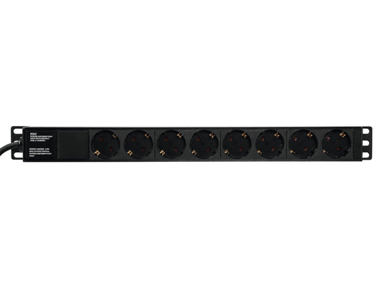 Eurolite Steckdosenleiste R19-8 1HE sw 2,7m – Ansicht 2