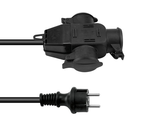 Eurolite Verlängerung 3x2,5 3m 3-fach