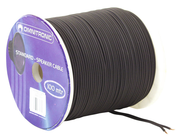 Omnitronic Lautsprecherkabel 2x1,5 100m schwarz