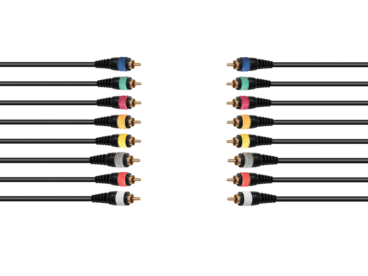 Omnitronic Snake-Kabel 8xCinch/8xCinch 15m