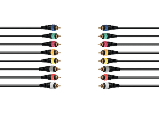 Omnitronic Snake-Kabel 8xCinch/8xCinch 15m