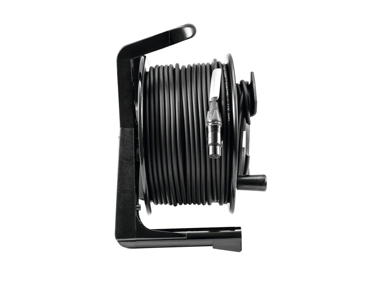 PSSO DMX Kabeltrommel XLR 50m sw Neutrik 2x0,22 – Ansicht 3