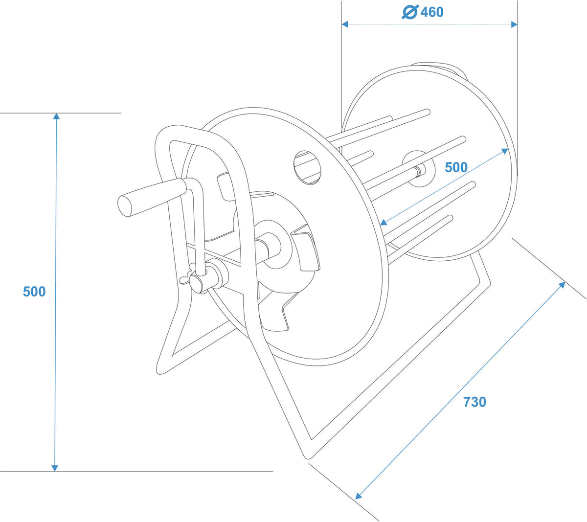 Schill Kabeltrommel SK4602.RM A=460/C=500 – Ansicht 4