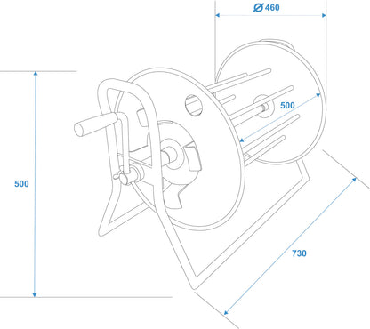 Schill Kabeltrommel SK4602.RM A=460/C=500 – Ansicht 4