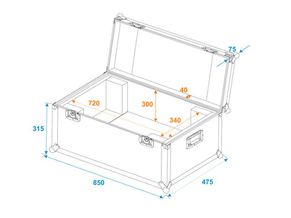 Roadinger Flightcase ANTARI M-5/M-8/M-10 – Ansicht 6