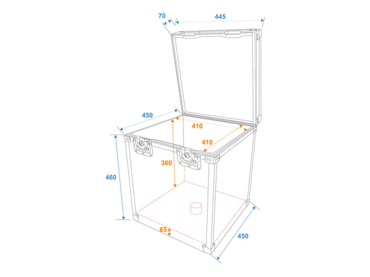 Roadinger Flightcase Spiegelkugel 40cm – Ansicht 2