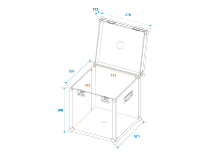 Roadinger Flightcase Spiegelkugel 50cm – Ansicht 2